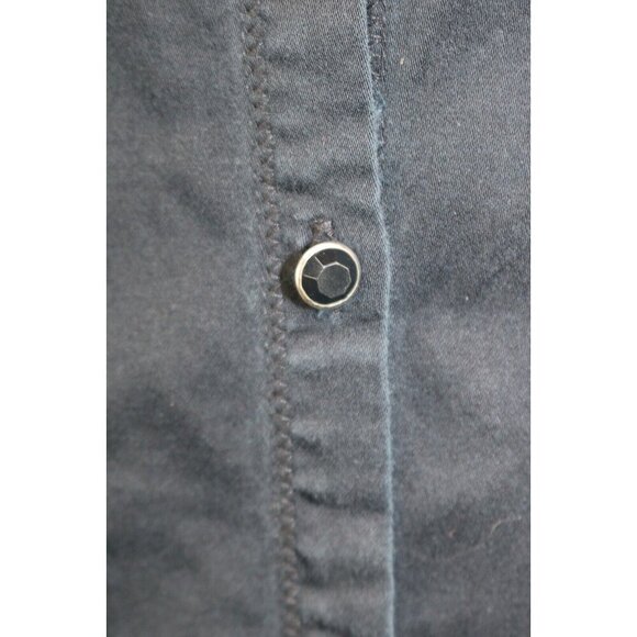 Harley Davidson Long Sleeve Button-Up Shirt-Medium-Rhinestones-Angel Wings - Picture 6 of 13